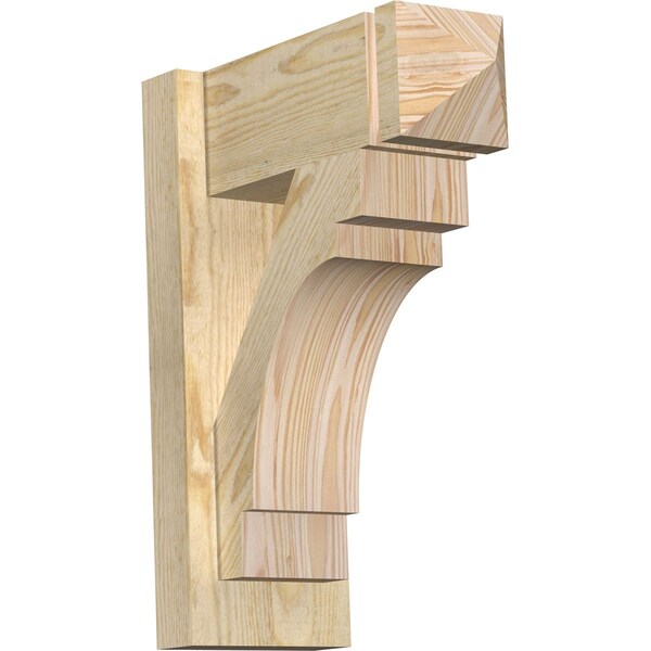 Ekena Millwork Merced Arts & Crafts Rough Sawn Outlooker, Douglas Fir, 6"W x 14"D x 18"H OUT06X14X18MRC03RDF - main